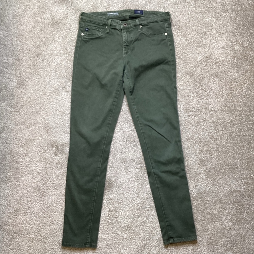AG The Abbey Sateen Mid-Rise Skinny Ankle Jeans Anthropologie Leg Lengthening 27 - Picture 4 of 10